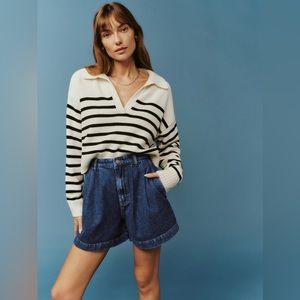 Reformation Francis High Rise Pleated Shorts